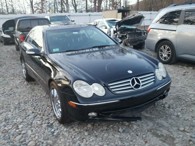 WDBTJ65J83F020396 - 2003 MERCEDES-BENZ CLK 320C BLACK photo 1