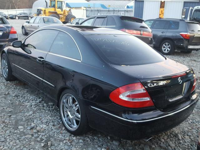 WDBTJ65J83F020396 - 2003 MERCEDES-BENZ CLK 320C BLACK photo 3