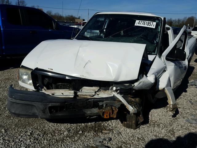 1FTYR10U94PA00044 - 2004 FORD RANGER WHITE photo 2