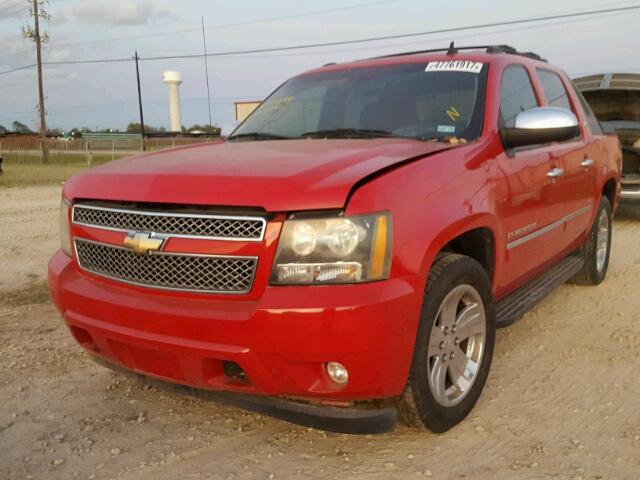 3GNEC32099G203349 - 2009 CHEVROLET AVALANCHE RED photo 2