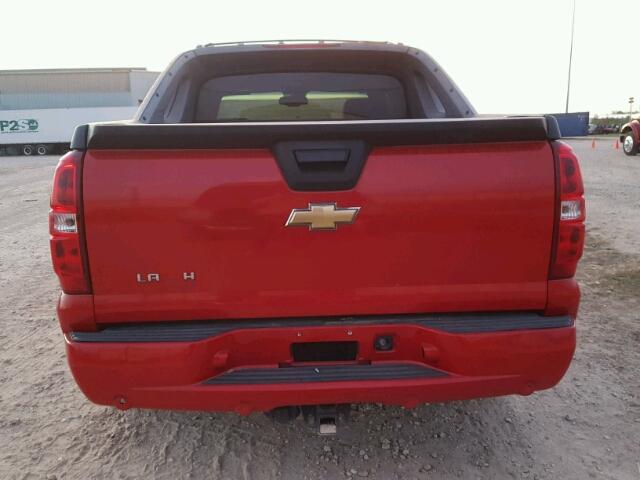 3GNEC32099G203349 - 2009 CHEVROLET AVALANCHE RED photo 9