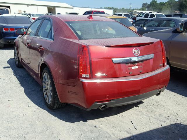 1G6DL5E37C0142586 - 2012 CADILLAC CTS PERFOR Kırmızı fotoğraf 3