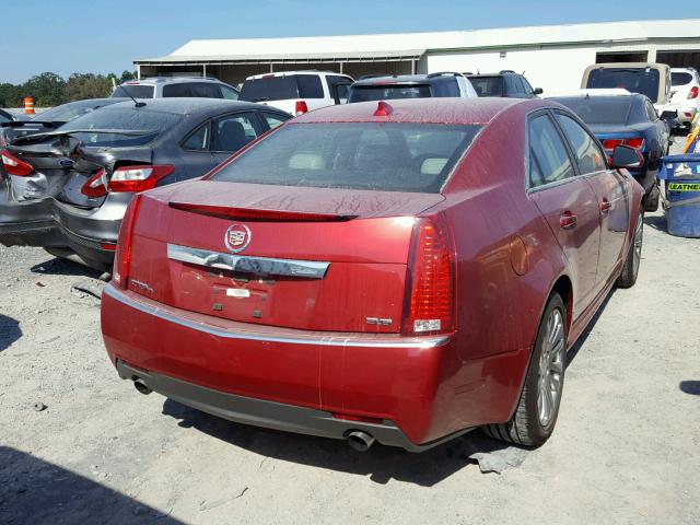 1G6DL5E37C0142586 - 2012 CADILLAC CTS PERFOR RED photo 4