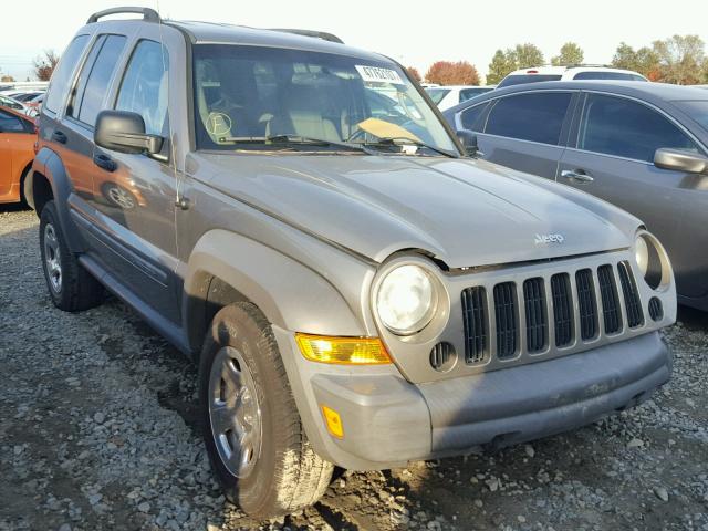 1J8GL48K77W660426 - 2007 JEEP LIBERTY SP GOLD photo 1