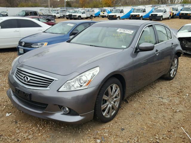 JN1CV6AR3BM408361 - 2011 INFINITI G37 GRAY photo 2