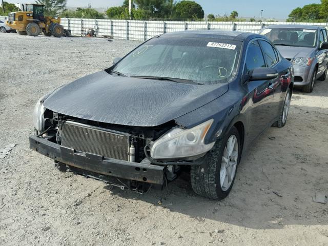 1N4AA51E09C829127 - 2009 NISSAN MAXIMA S BLUE photo 2