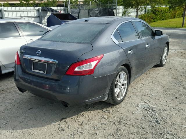 1N4AA51E09C829127 - 2009 NISSAN MAXIMA S BLUE photo 4