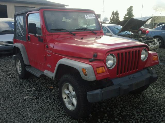 1J4FA49S41P369546 - 2001 JEEP WRANGLER / RED photo 1