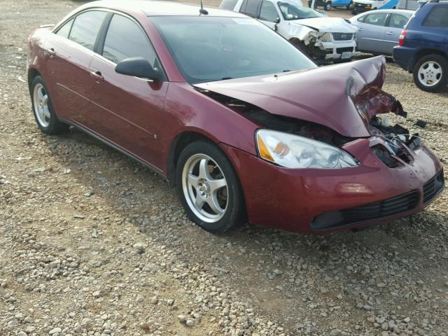 1G2ZG57N484127313 - 2008 PONTIAC G6 BASE MAROON photo 1