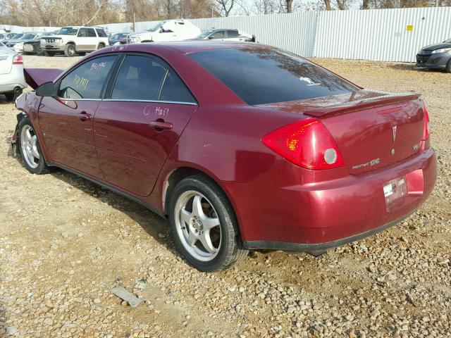 1G2ZG57N484127313 - 2008 PONTIAC G6 BASE MAROON photo 3