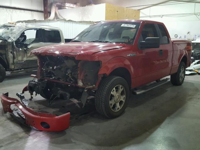 1FTRX12W79FA25465 - 2009 FORD F150 SUPER RED photo 2