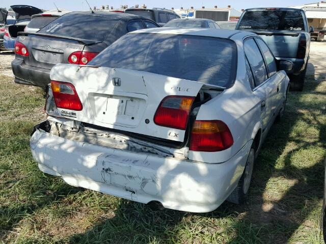 1HGEJ6675YL049796 - 2000 HONDA CIVIC LX WHITE photo 4