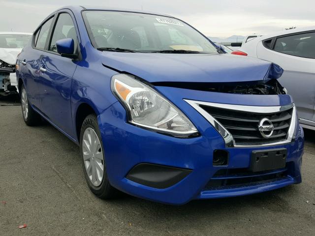 3N1CN7AP3HL895732 - 2017 NISSAN VERSA S BLUE photo 1