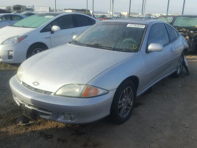 1G1JH12F127404626 - 2002 CHEVROLET CAVALIER L SILVER photo 2