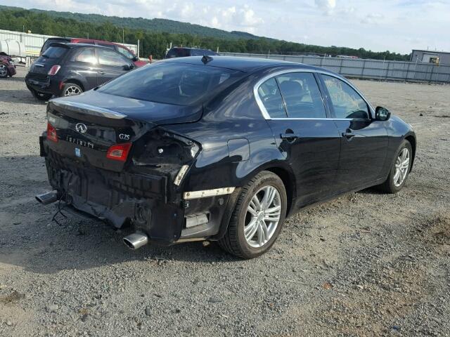 JN1DV6AP3BM601810 - 2011 INFINITI G25 BASE BLACK photo 4