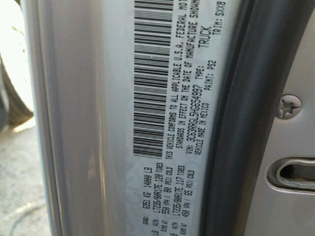 3C63RRGL5HG654997 - 2017 RAM 3500 ST SILVER photo 10