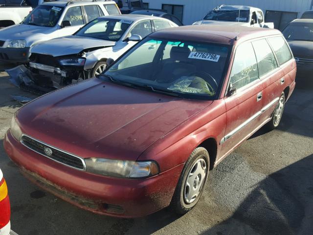 4S3BK4257V6311660 - 1997 SUBARU LEGACY BRI RED photo 2