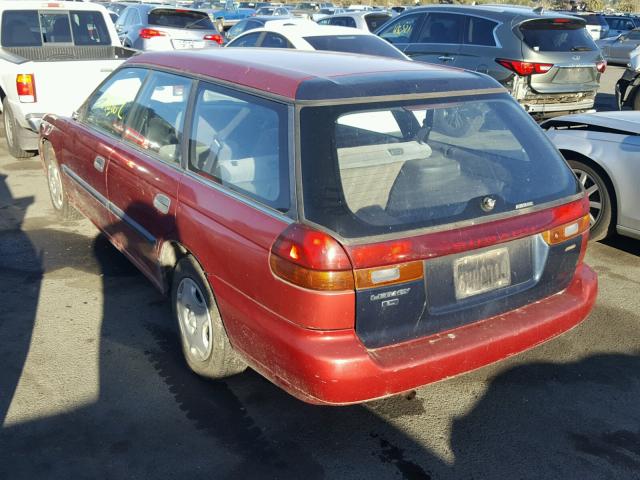 4S3BK4257V6311660 - 1997 SUBARU LEGACY BRI RED photo 3