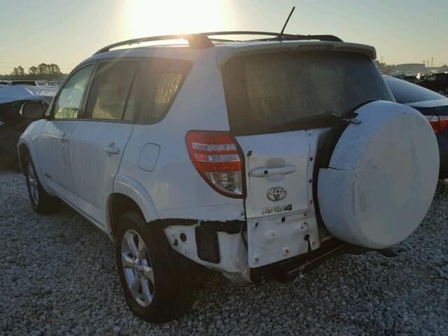 2T3DF4DV0BW138164 - 2011 TOYOTA RAV4 LIMIT WHITE photo 3
