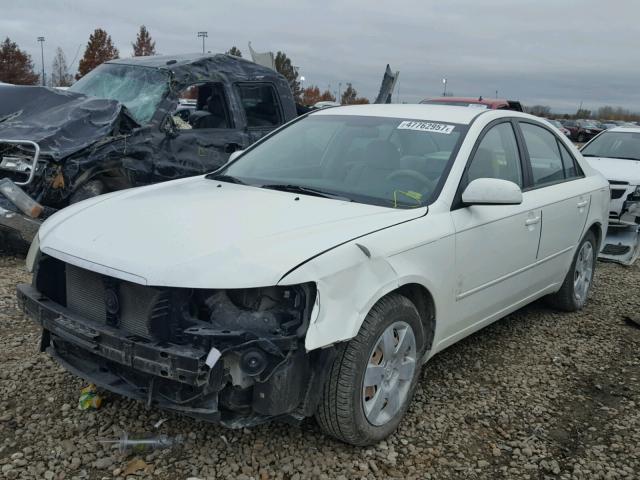 5NPET46C37H275428 - 2007 HYUNDAI SONATA GLS WHITE photo 2