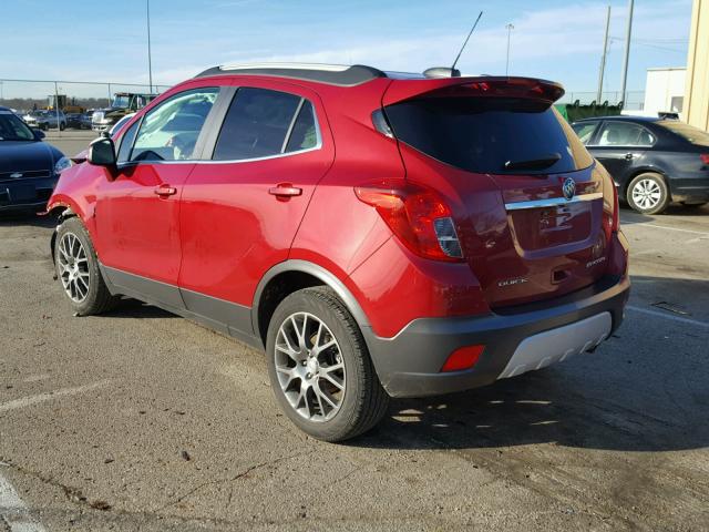 KL4CJ1SM0GB567043 - 2016 BUICK ENCORE SPO RED photo 3