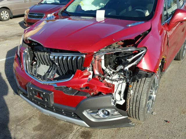 KL4CJ1SM0GB567043 - 2016 BUICK ENCORE SPO RED photo 9