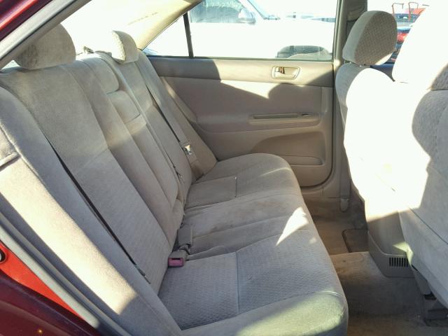 4T1BE32K02U035820 - 2002 TOYOTA CAMRY LE ბურგუნდია ფოტო 6