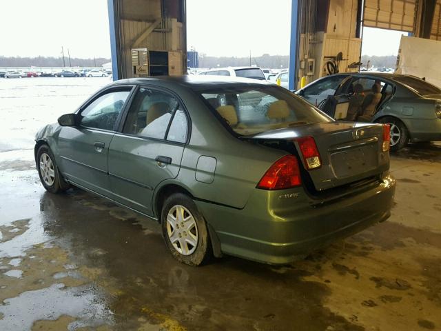 2HGES16304H536134 - 2004 HONDA CIVIC DX V GREEN photo 3