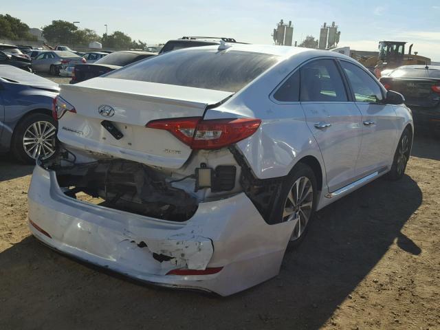 5NPE34AF8FH077654 - 2015 HYUNDAI SONATA SPO WHITE photo 4