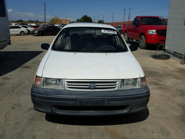 JT2EL46B5M0106732 - 1991 TOYOTA TERCEL STD WHITE photo 9