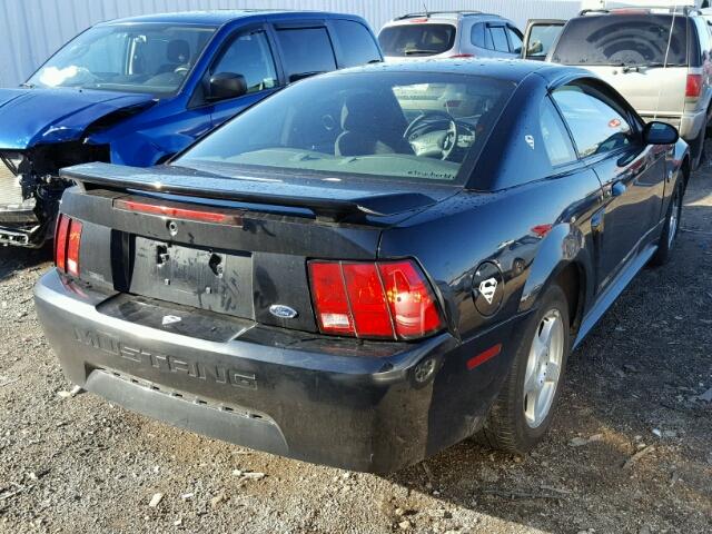 1FAFP40444F113636 - 2004 FORD MUSTANG BLACK photo 4