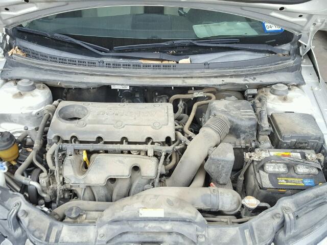 KNAFU4A25A5850052 - 2010 KIA FORTE EX SILVER photo 7