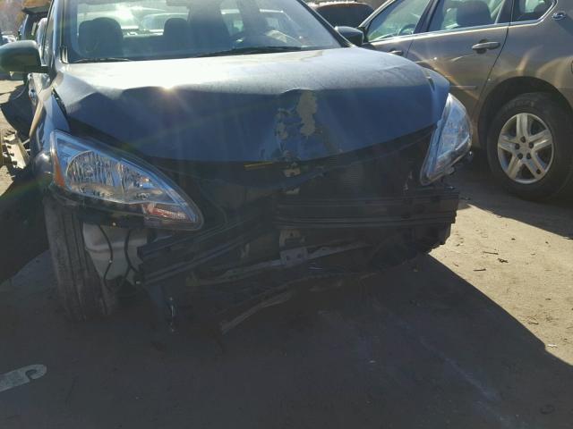 3N1AB7AP7DL663113 - 2013 NISSAN SENTRA S BLUE photo 9