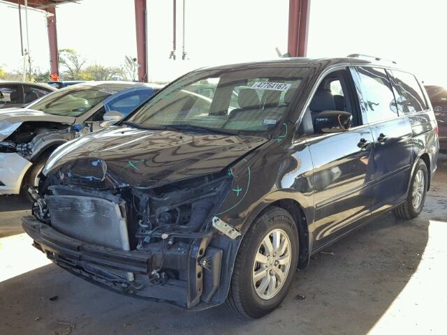 5FNRL3H7XAB039232 - 2010 HONDA ODYSSEY EX BLACK photo 2