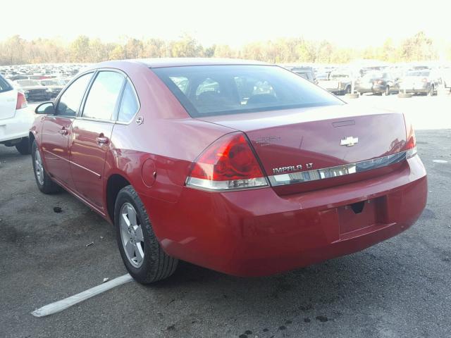 2G1WT58N979359175 - 2007 CHEVROLET IMPALA LT RED photo 3