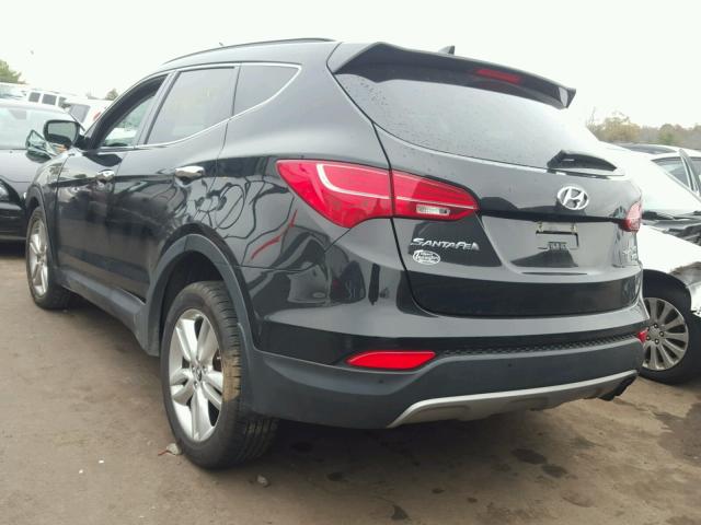 5XYZWDLA8EG144172 - 2014 HYUNDAI SANTA FE S BLACK photo 3