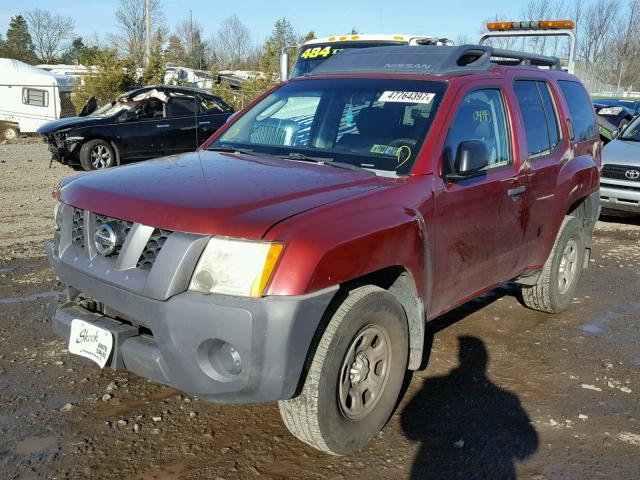 5N1AN08W87C546886 - 2007 NISSAN XTERRA OFF MAROON photo 2