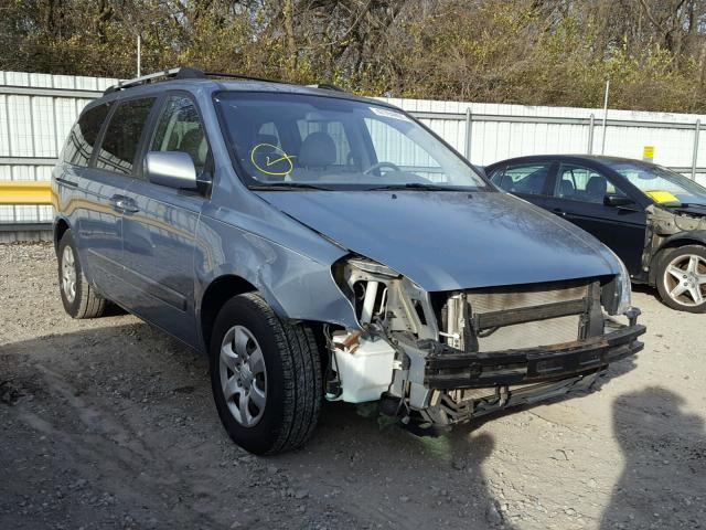 KNDMB233686256651 - 2008 KIA SEDONA EX BLUE photo 1