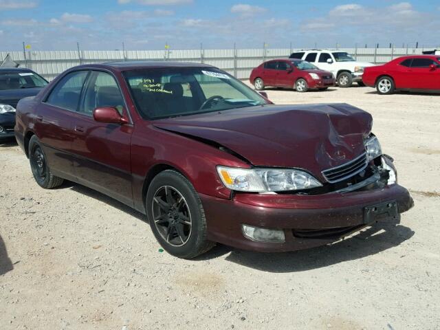 JT8BF28G115104374 - 2001 LEXUS ES 300 BURGUNDY photo 1