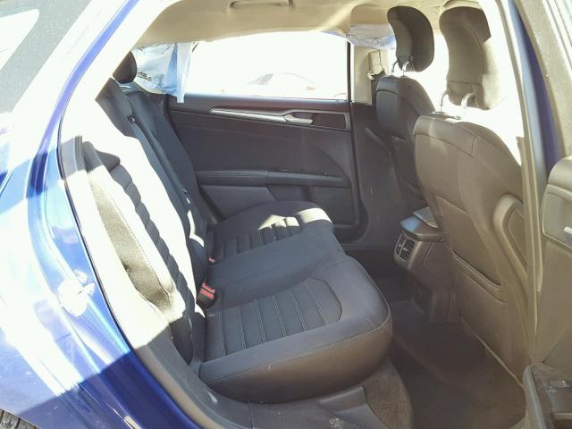 3FA6P0H73DR149439 - 2013 FORD FUSION SE BLUE photo 6