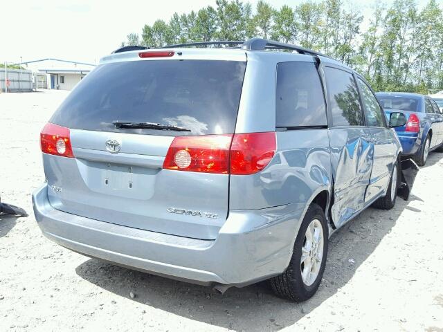 5TDZA22CX6S554000 - 2006 TOYOTA SIENNA XLE BLUE photo 4