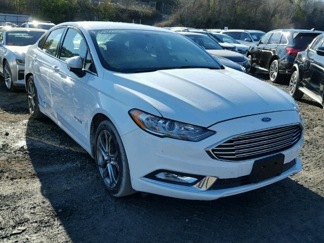 3FA6P0LU0HR356776 - 2017 FORD FUSION SE WHITE photo 1