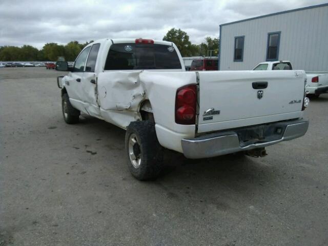 3D7KS28A88G165058 - 2008 DODGE RAM 2500 S თეთრი ფოტო 3