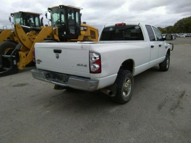 3D7KS28A88G165058 - 2008 DODGE RAM 2500 S თეთრი ფოტო 4