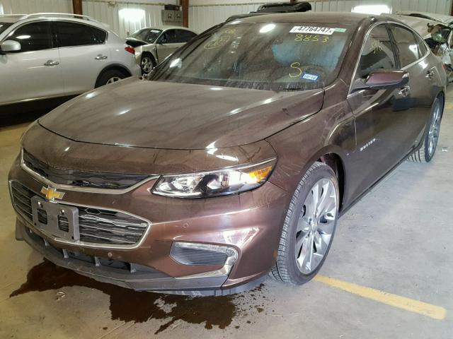 1G1ZH5SX4GF328853 - 2016 CHEVROLET MALIBU PRE BROWN photo 2