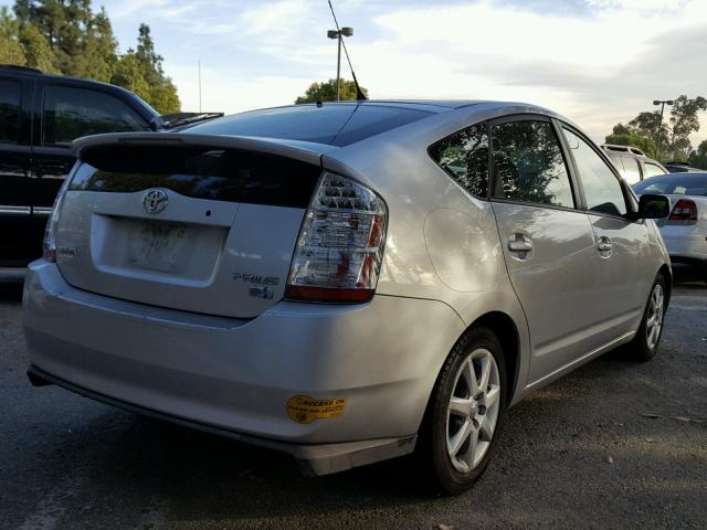 JTDKB20U493467029 - 2009 TOYOTA PRIUS SILVER photo 4