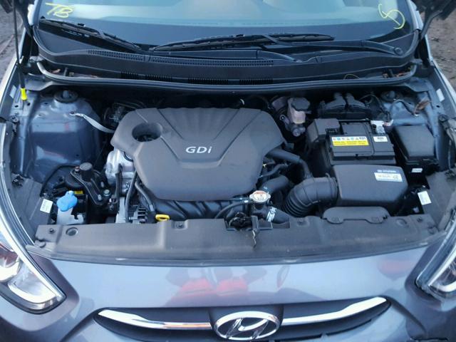 KMHCT4AE5GU142591 - 2016 HYUNDAI ACCENT SE GRAY photo 7