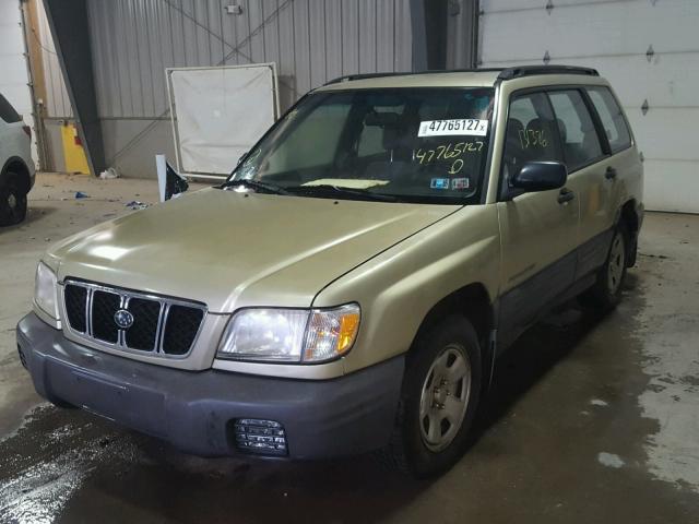 JF1SF63511H711717 - 2001 SUBARU FORESTER L GREEN photo 2