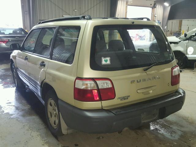 JF1SF63511H711717 - 2001 SUBARU FORESTER L GREEN photo 3