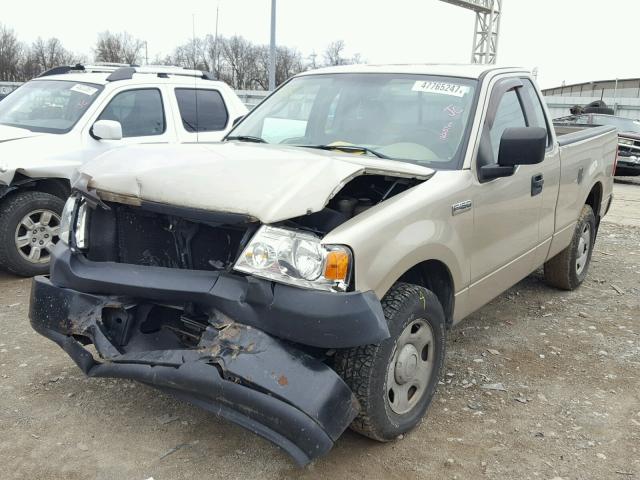 1FTRF12287KD56298 - 2007 FORD F150 TAN photo 2